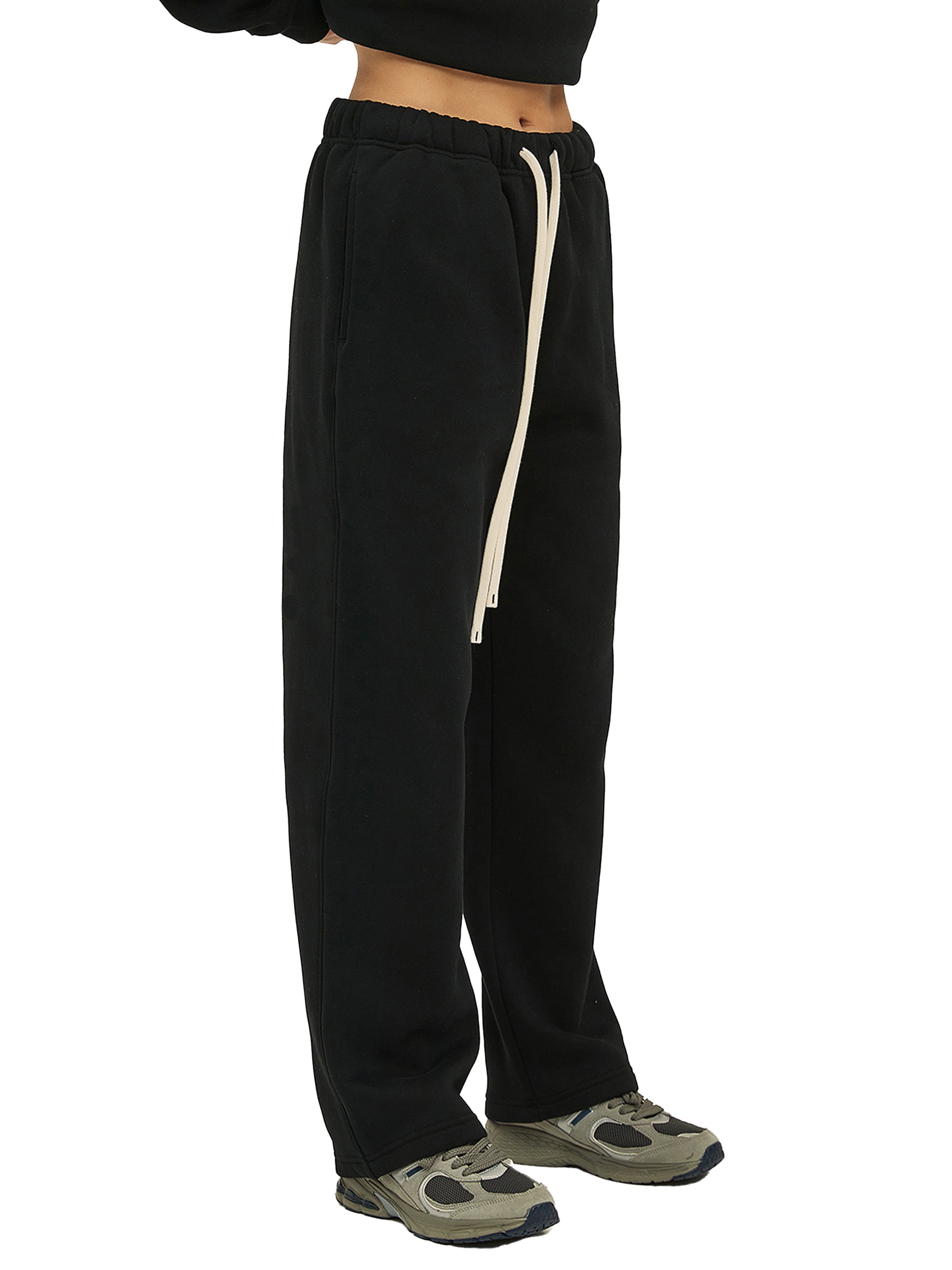 Unisex Fleece Straight Leg Pants